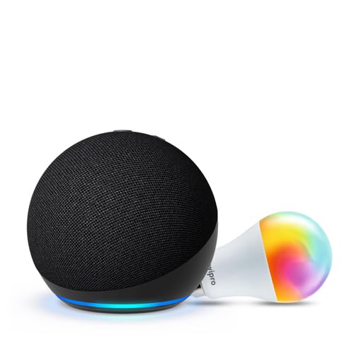 Amazon Echo Dot (5th Gen, Black) Combo with Wipro 16A Smart Plug