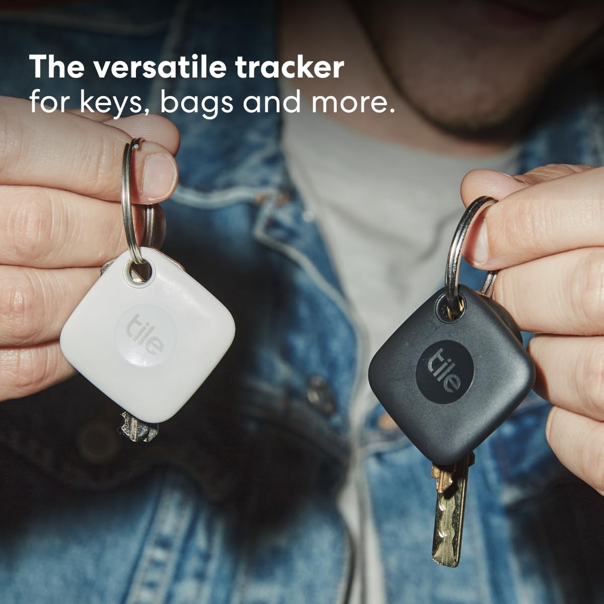 Tile Mate1st Gen Bluetooth Item Finder, 2 Pack, 60m Finding Range, Compatible with Alexa & Google Home, iOS & Android Compatible, Upto 3 Years of Battery, Find Keys, Remotes & More, Black/White