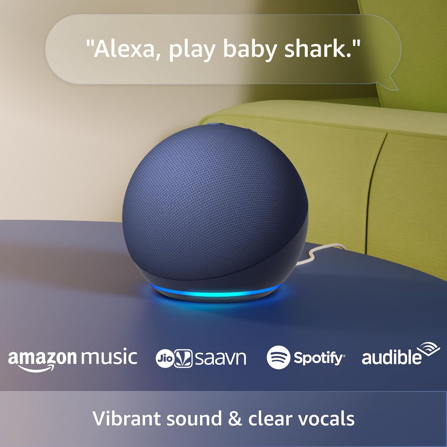 Amazon Echo Dot (5th Gen, Black) Combo with Wipro 16A Smart Plug