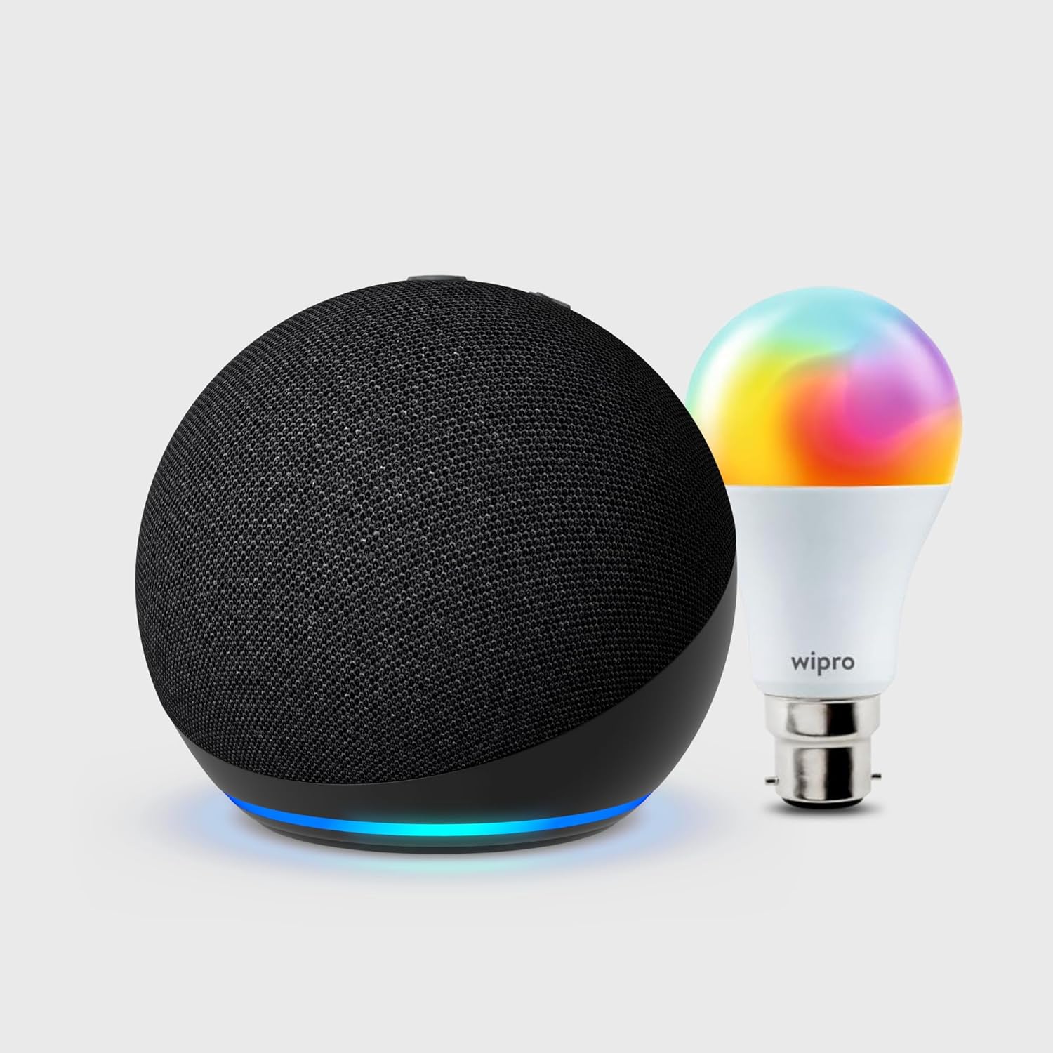 Amazon Echo Dot (5th Gen, Black) Combo with Wipro 16A Smart Plug