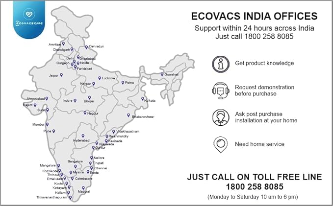 ECOVACS DEEBOT N20 PRO 2 in 1 Robotic Vacuum Cleaner & Mop, 8000 Pa Suction, Covers 3500+ Sq.Ft, Anti-Hair Tangle, Intelligent TrueMapping, Ozmo Vibrating Mop, Wet & Dry Cleaning, 300 Minutes Run-Time