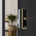 Godrej Smart Lock | Catus Connect | 5 in 1 Access | WiFi |Fingerprint |RFID Card | PIN Access| Key|3 Strong Locking Dead Bolts | Main Door Digital Lock | Rose Gold | 3 Yr Warranty | Free Installation