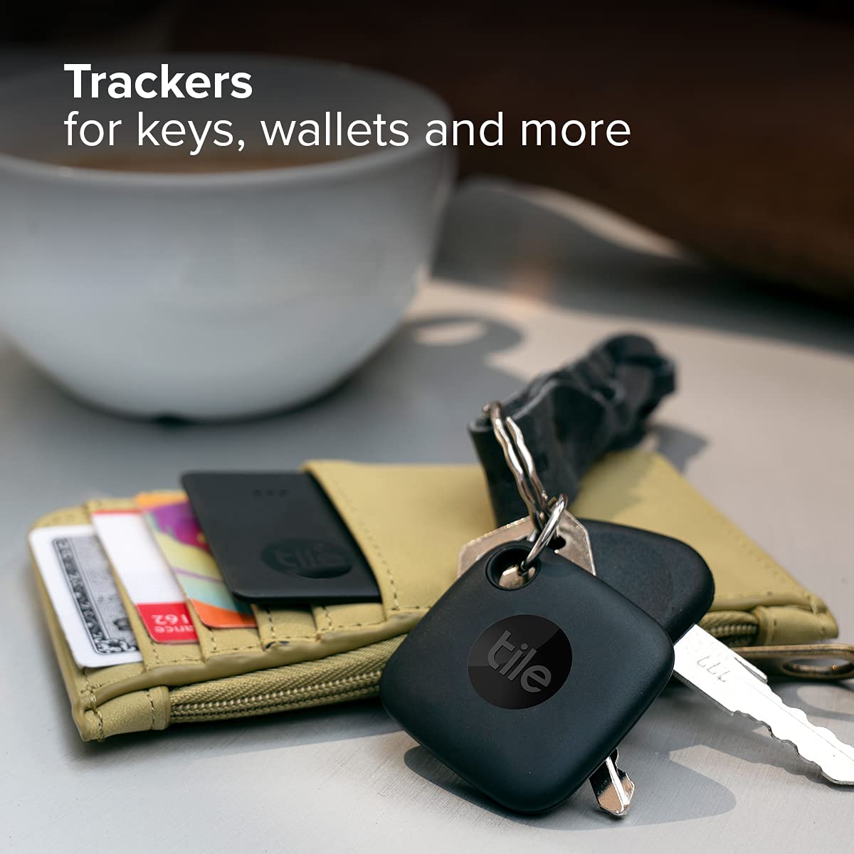 Tile Mate1st Gen Bluetooth Item Finder, 2 Pack, 60m Finding Range, Compatible with Alexa & Google Home, iOS & Android Compatible, Upto 3 Years of Battery, Find Keys, Remotes & More, Black/White