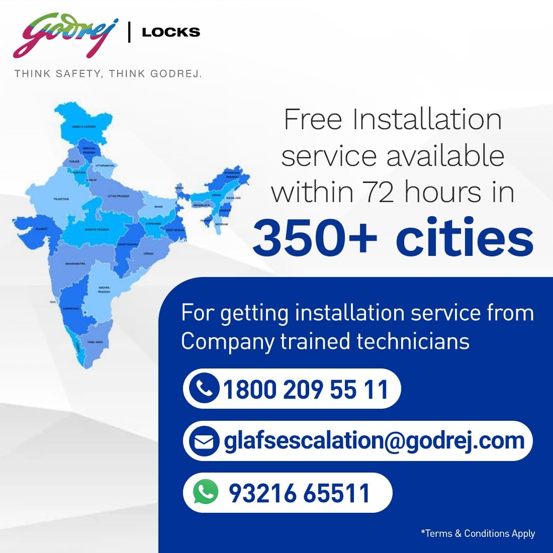 Godrej Smart Lock | Catus Connect | 5 in 1 Access | WiFi |Fingerprint |RFID Card | PIN Access| Key|3 Strong Locking Dead Bolts | Main Door Digital Lock | Rose Gold | 3 Yr Warranty | Free Installation