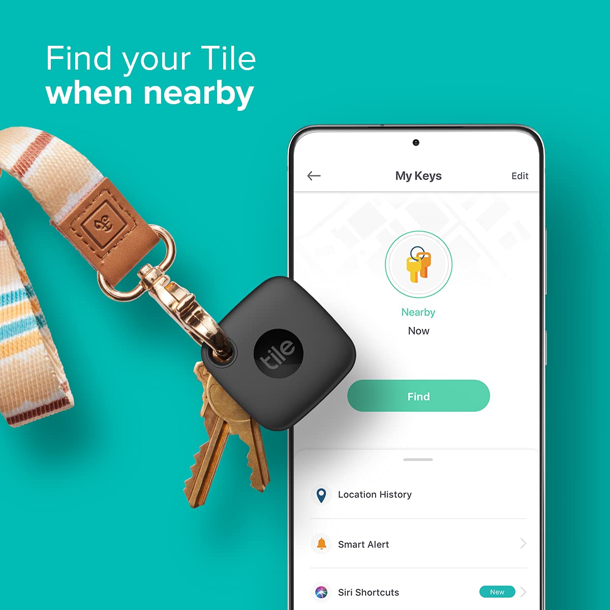 Tile Mate1st Gen Bluetooth Item Finder, 2 Pack, 60m Finding Range, Compatible with Alexa & Google Home, iOS & Android Compatible, Upto 3 Years of Battery, Find Keys, Remotes & More, Black/White