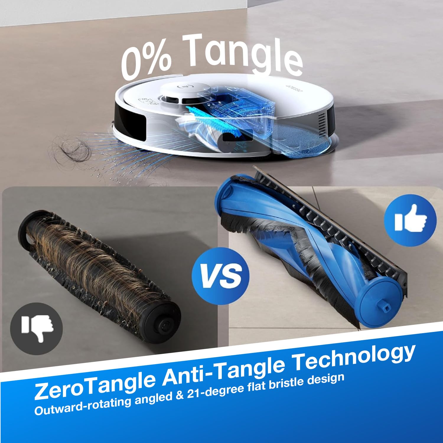 ECOVACS DEEBOT N20 PRO 2 in 1 Robotic Vacuum Cleaner & Mop, 8000 Pa Suction, Covers 3500+ Sq.Ft, Anti-Hair Tangle, Intelligent TrueMapping, Ozmo Vibrating Mop, Wet & Dry Cleaning, 300 Minutes Run-Time