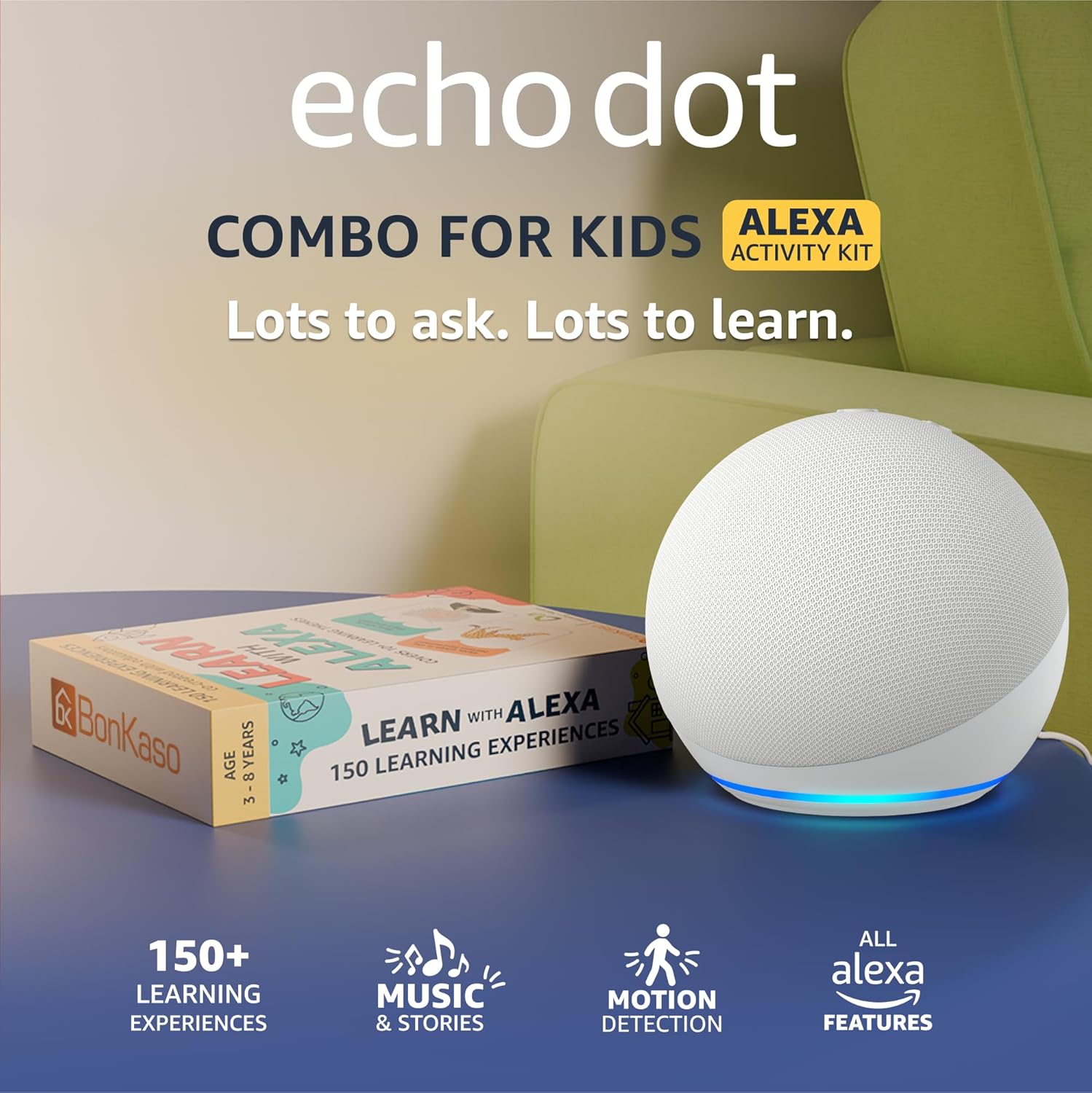 Amazon Echo Dot (5th Gen, Black) Combo with Wipro 16A Smart Plug